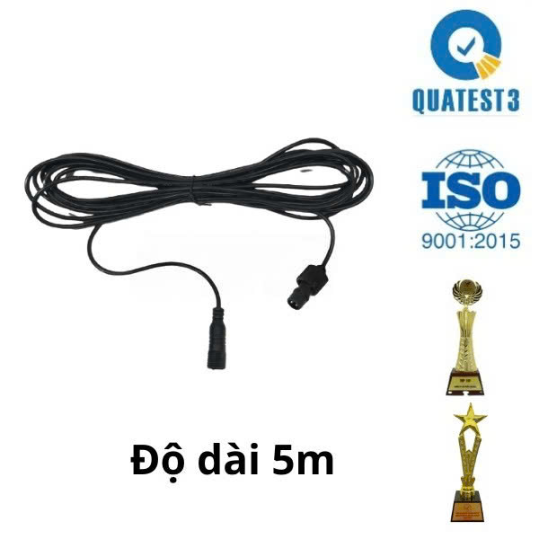 Quạt Năng Lượng MDây Nối Dài Đèn Năng Lượng Mặt Trời Độ Dài 5m (2x0,75mm²)